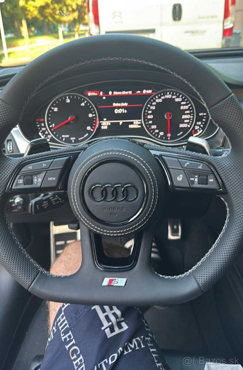 AUDI VYHRIEVANÝ EXCLUSIVE KOŽENÝ VOLANT S PADLAMI - 16