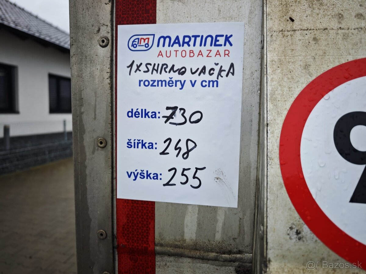 DAF LF 260, 16t, 1x shrnovačka, 18 palet, čelo - 16