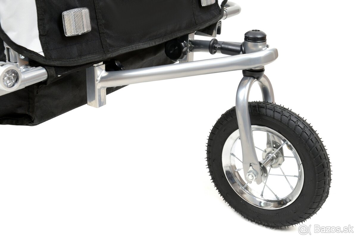 Nový cyklovozík 2v1,príves za bicykel, trojkolka - 16