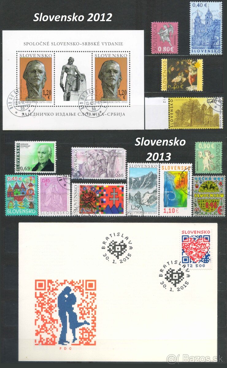 Poštové známky, filatelia: Slovensko 1993-2020 - 16