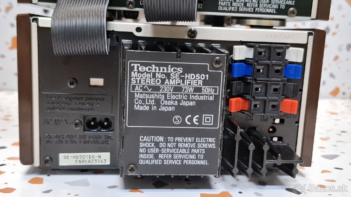 vintage rare mini hi-fi systém Technics SC-HD501 - 16