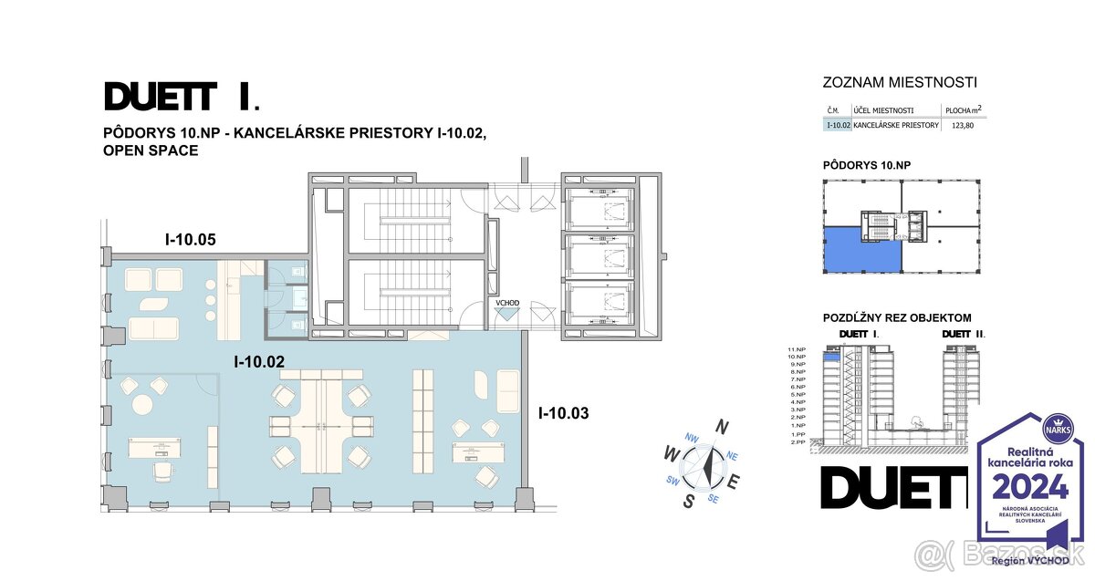 Reprezentatívna kancelária, DUETT I Námestie osloboditeľov - 16