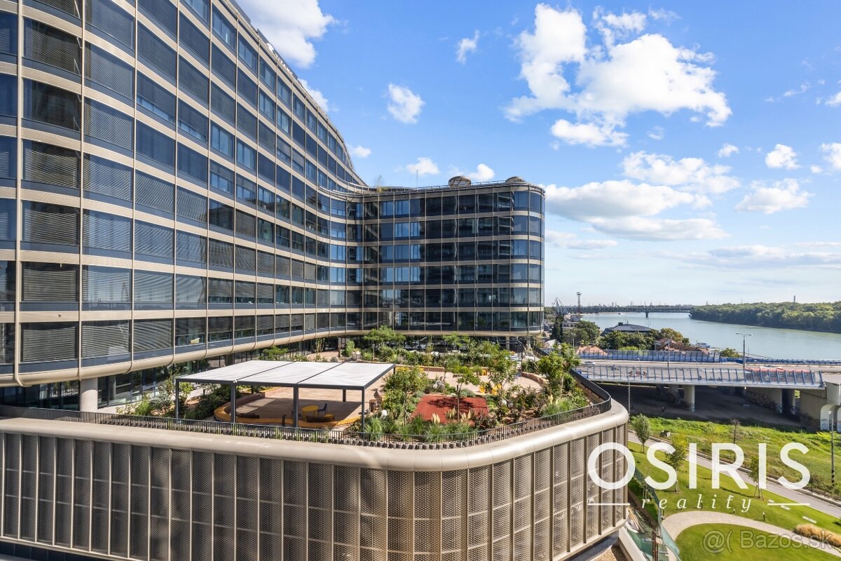 Klimatizovaný 2 izbový byt s terasou v Eurovea Tower, 1x par - 16