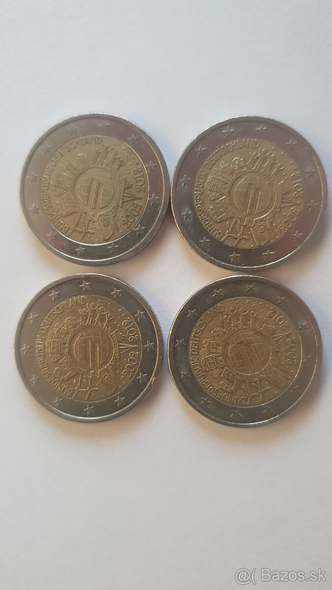 2 eurové pamätné mince nemecko - 16