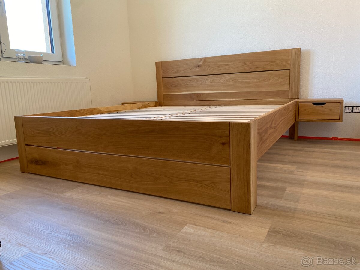 Dubová posteľ 180x200cm - 16