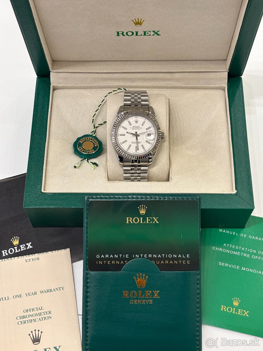 Rolex Datejust Biele, Nové, 40mm - 16