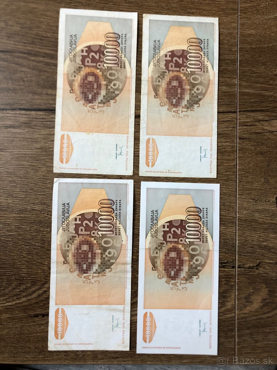 Bankovky JUHOSLAVIA 2 - 16