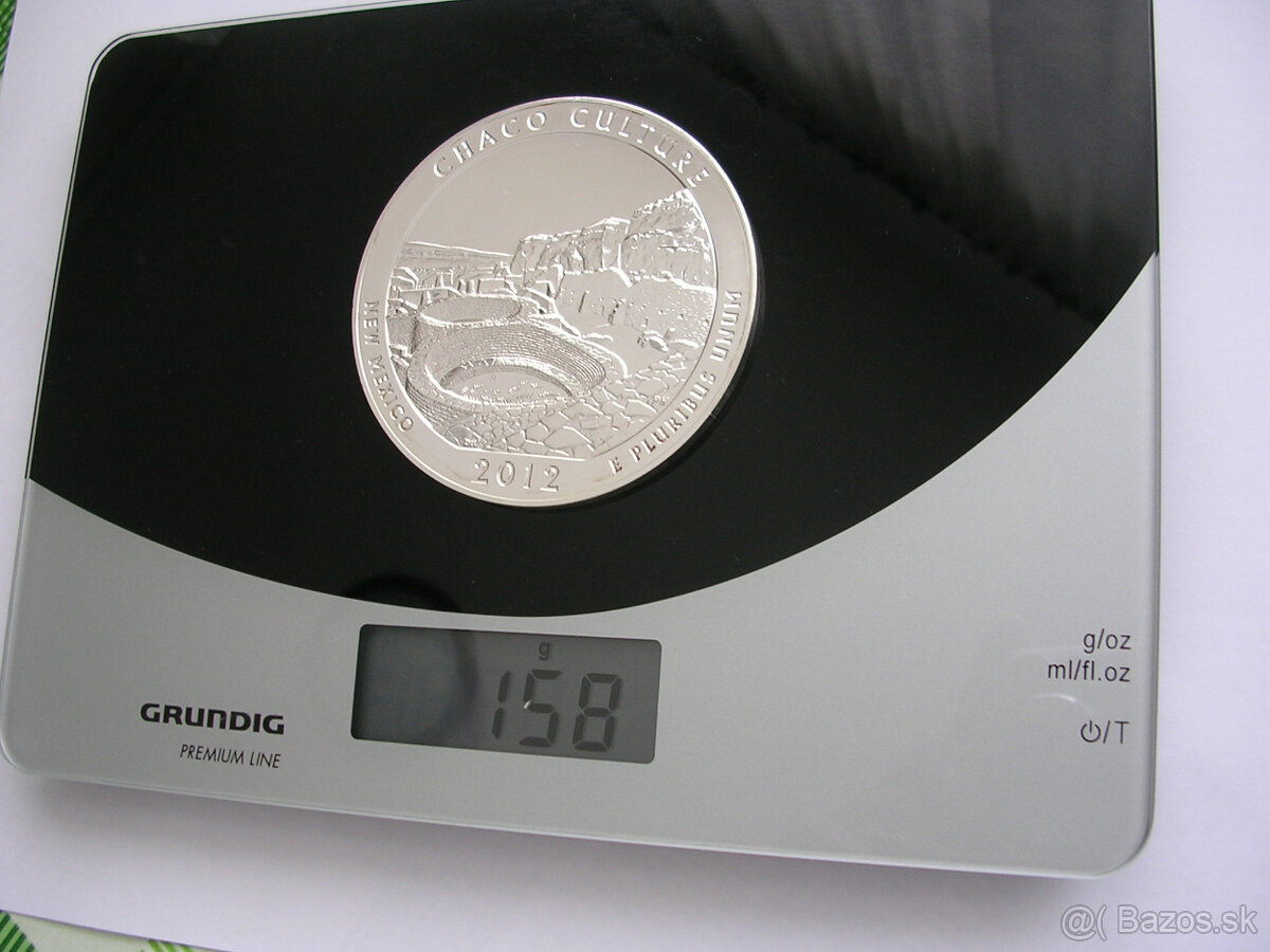 5 Oz Quarter Dollar 2012 New Mexico - CHACO CULTURE - 16