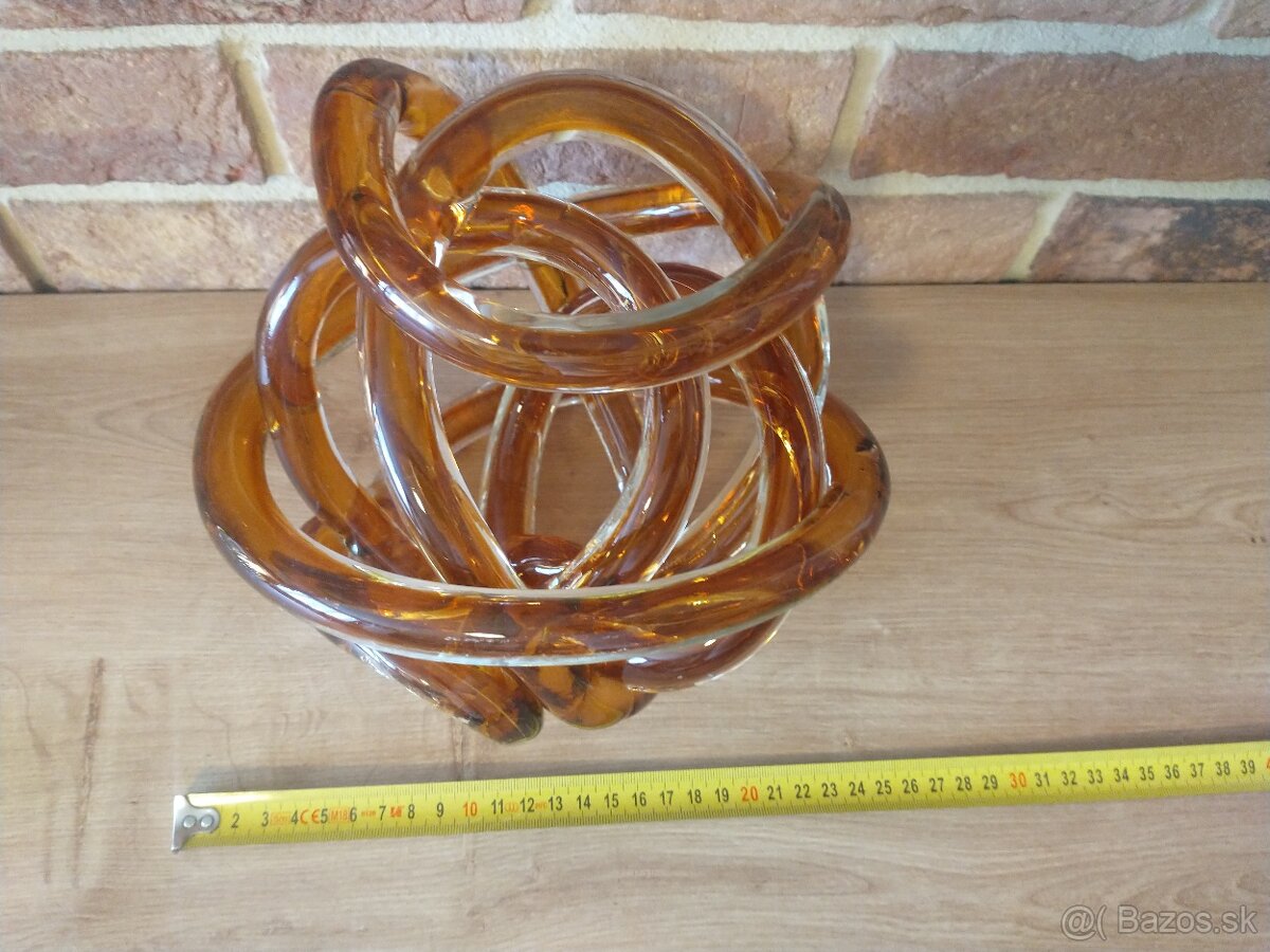 váza, košík, fúkané sklo, misa, hutné sklo - 16