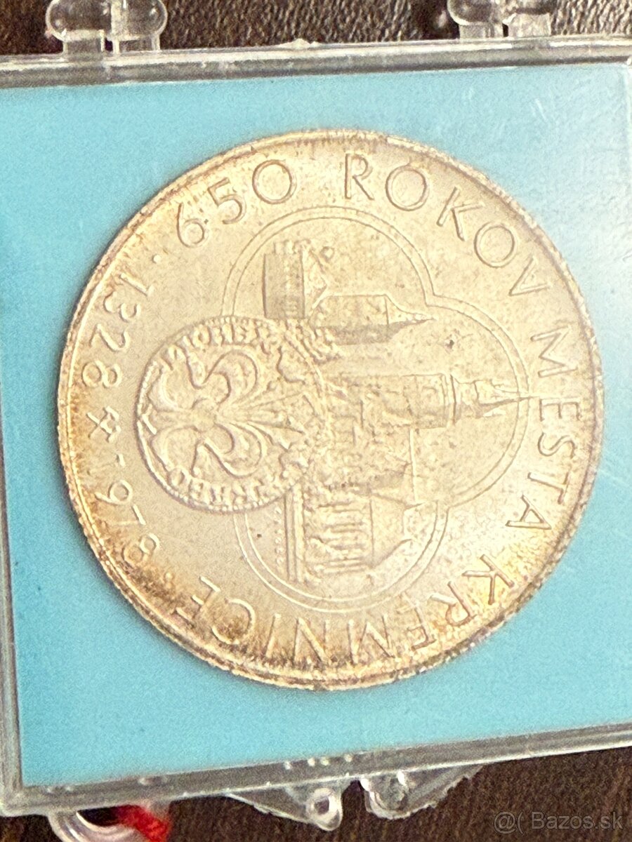 strieborne mince prof - 16