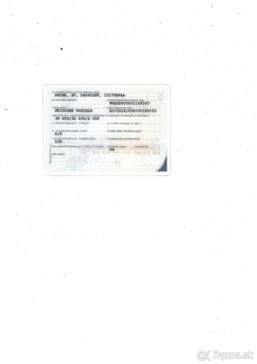 KRONE SD PROFI LINER + paletový koš + 2 x zvedací náprava - 16