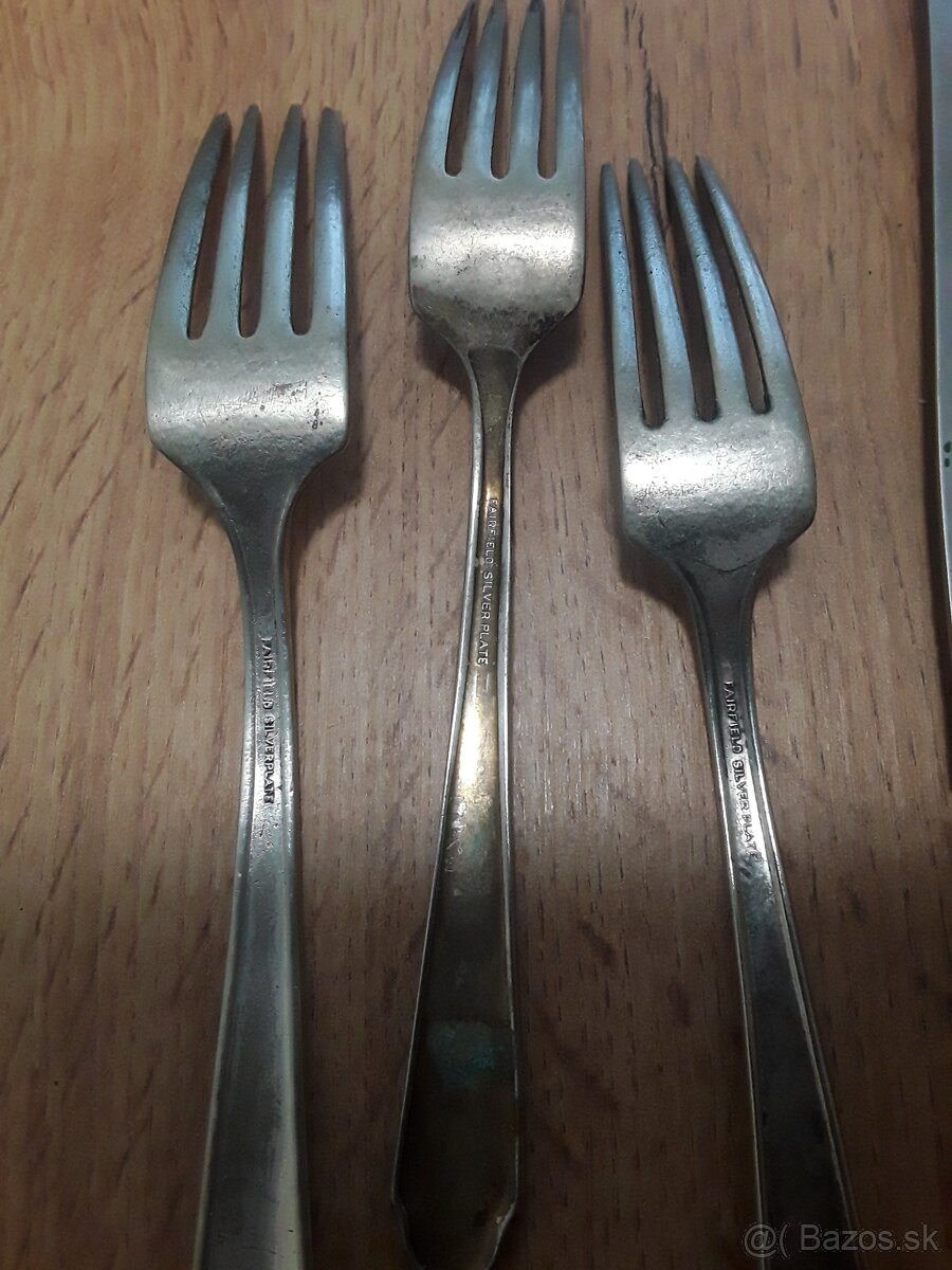 Príbor, brúsené misky.. Retro - 16