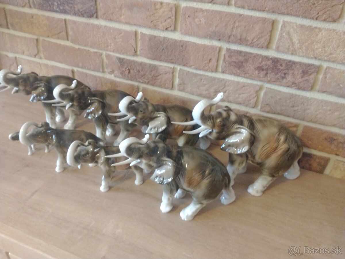 slon, slony, sloníci royal dux, kameň ónyx - 16