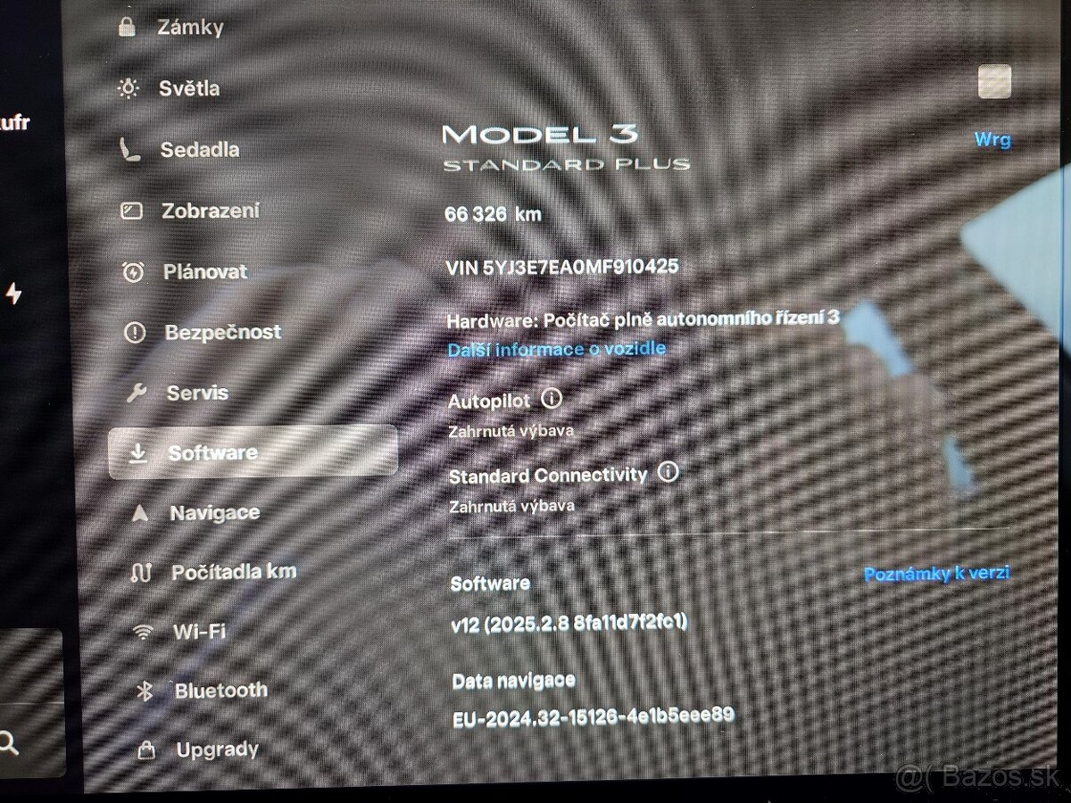 Tesla Model 3 Standard Range Plus 208 kW SOH 94,1% (ODPOČET - 16