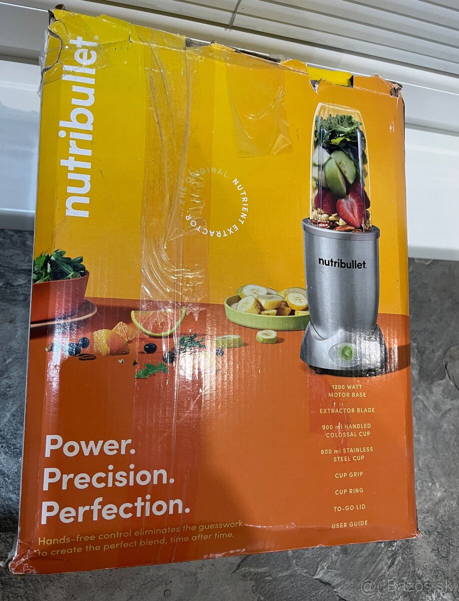 Nový NutriBullet 01410 radu 1200w, nerezová oceľ - 16