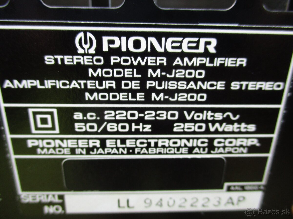 Pioneer M-J200, GR-J300, CX-J300 - 16