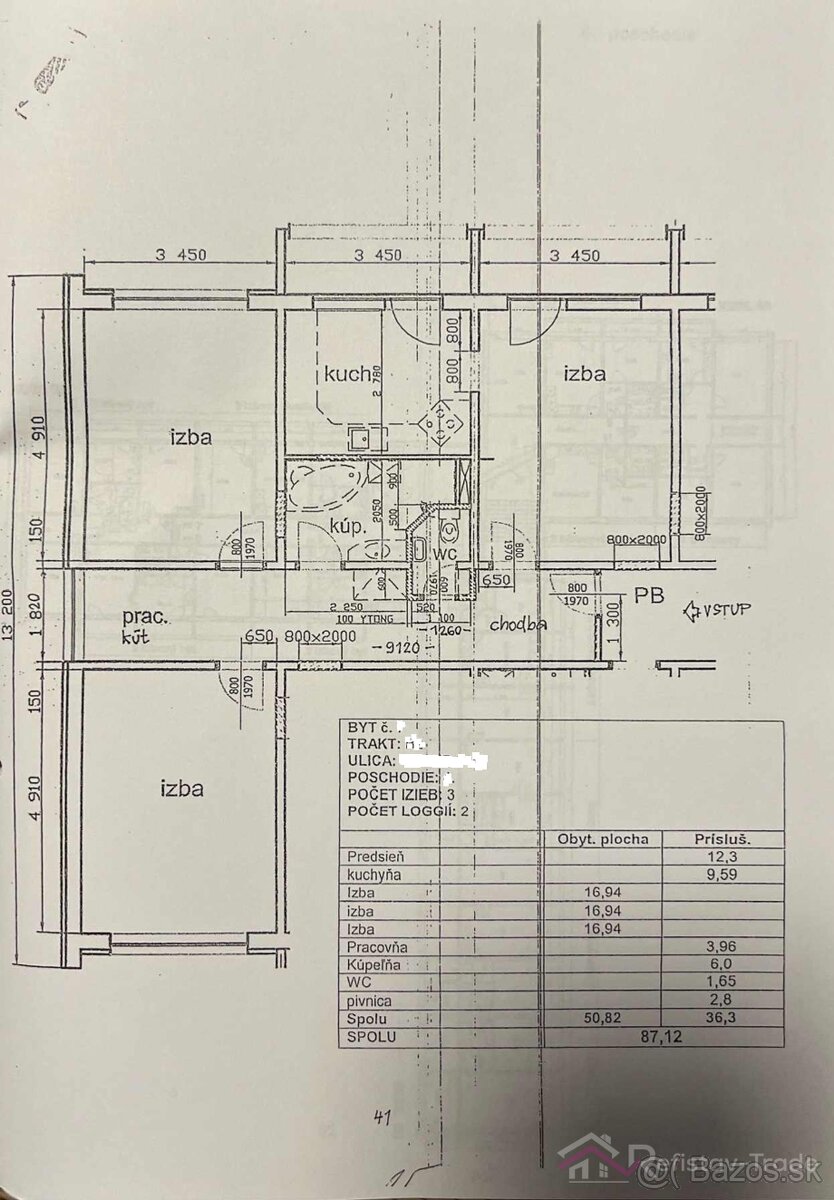 3 izbový byt, Košice Západ (Terasa), Tr. SNP +videoprojekcia - 16