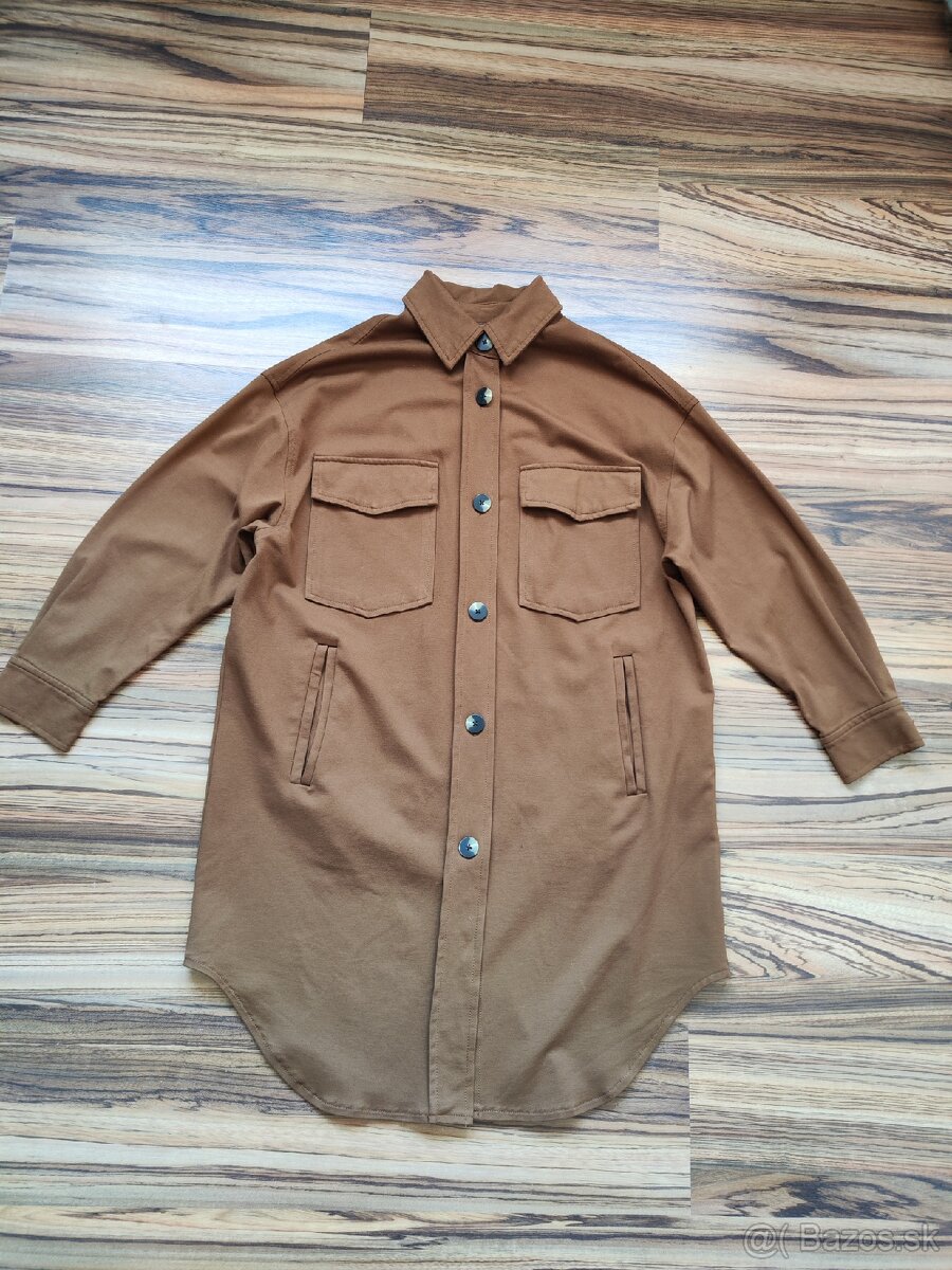 Stradivarius košeľový kabát oversize M - 16