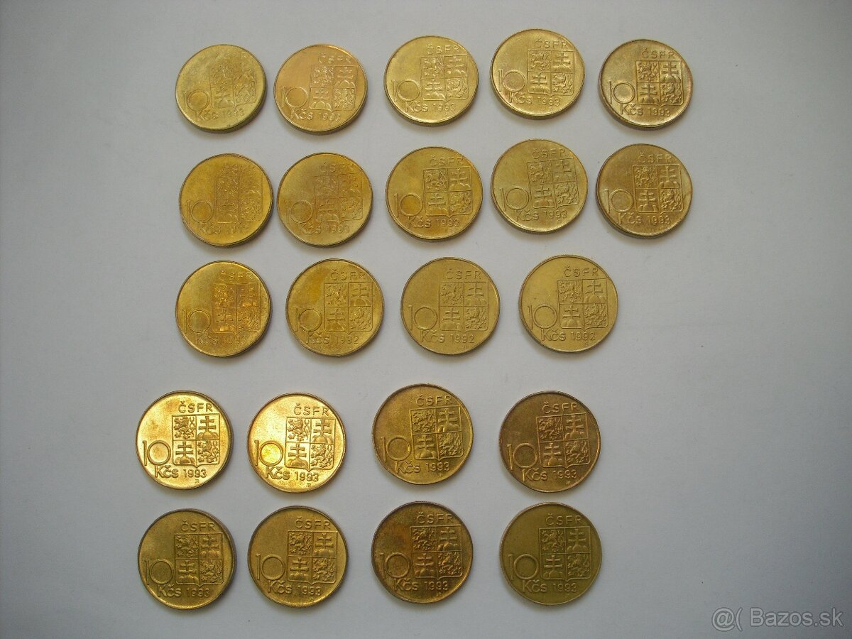 predam Ceskoslovenske a Ceske 10, 20, 50 korun UNC - 16