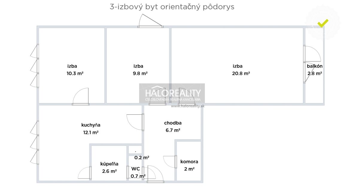 HALO reality - Predaj, trojizbový byt Bánovce nad Bebravou, - 16