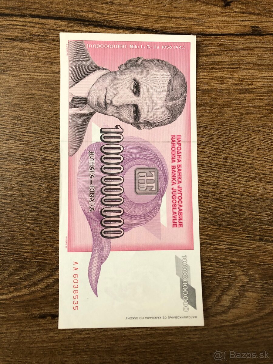 Bankovky JUHOSLAVIA 4 - 16