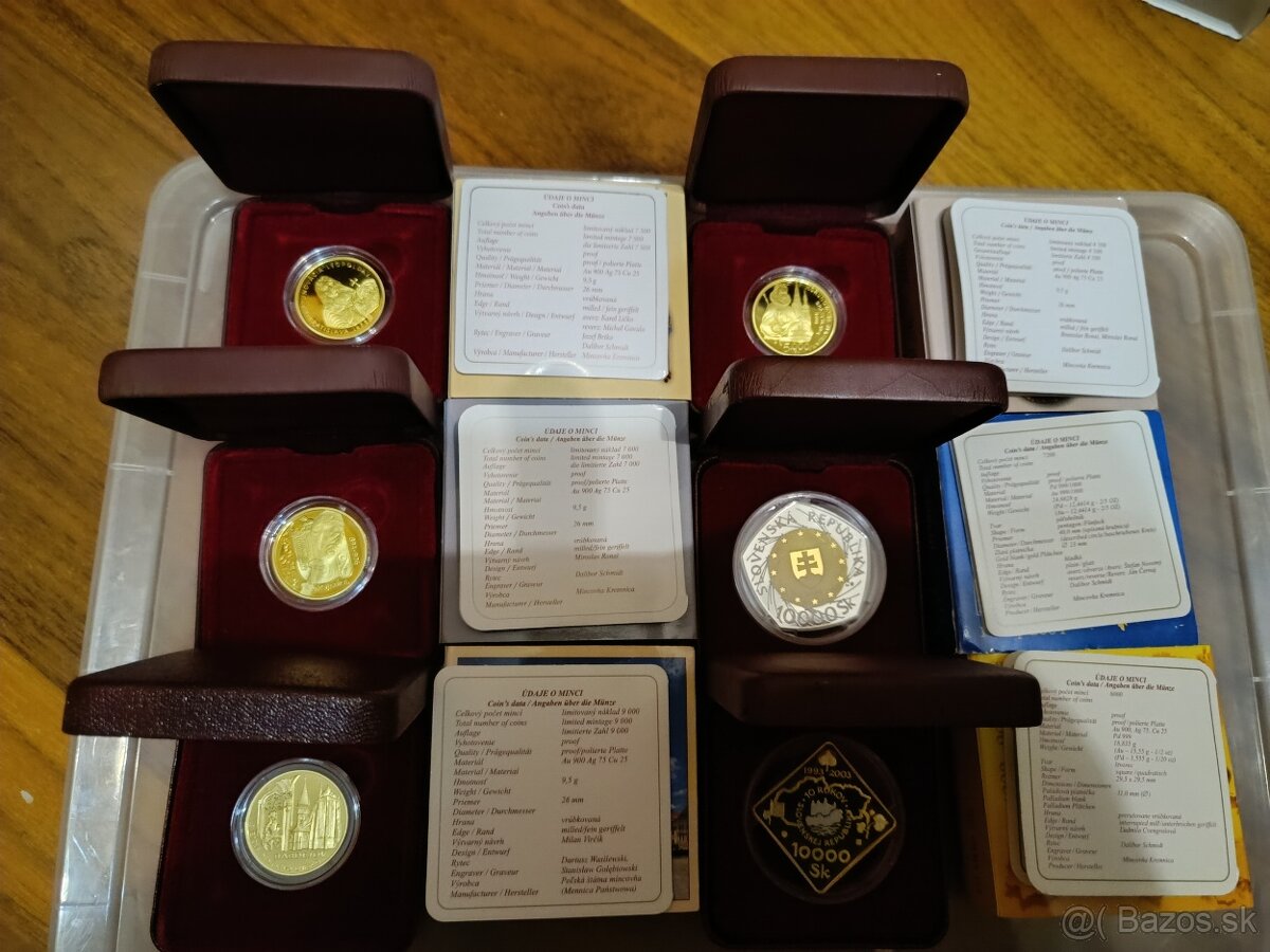 Predém SK mince nominal 5000,-SK -zlate - 16