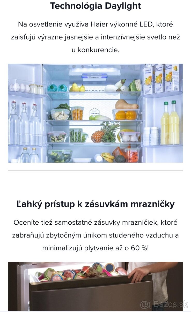 Americká chladnička Haier HB26FSSAAA - 16