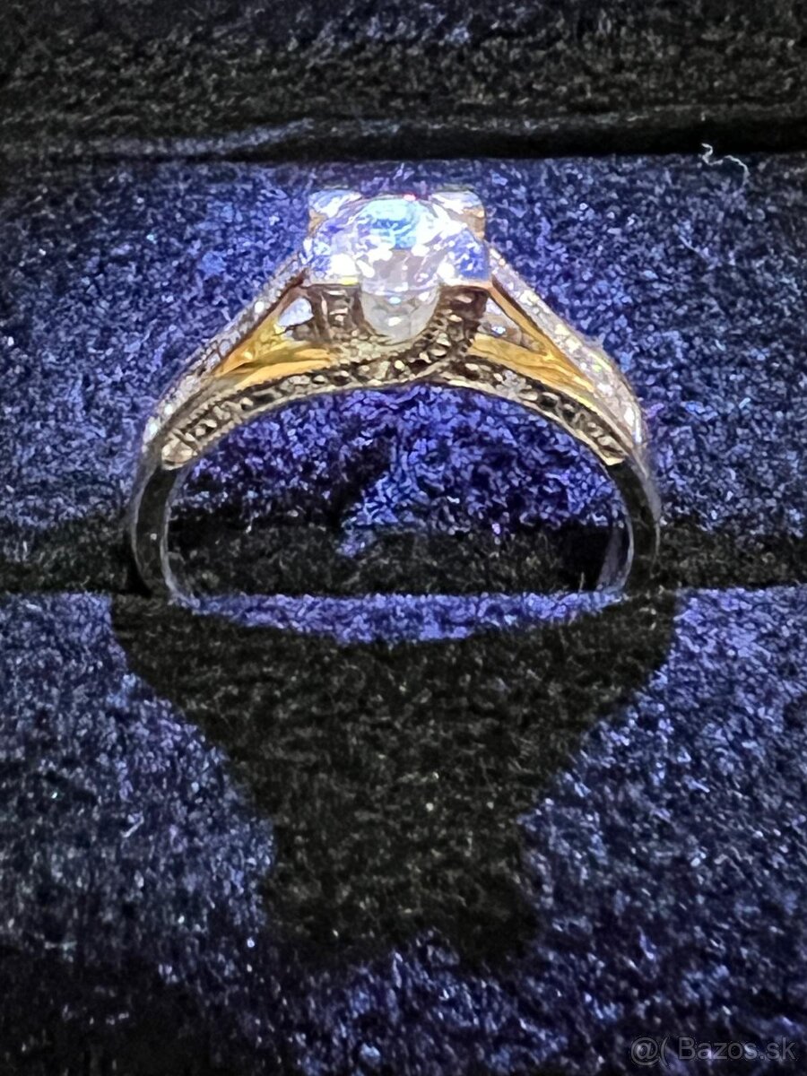 Zlatý dámsky prsteň - prstene - 16