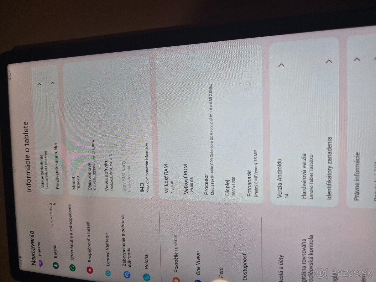 Ponukam napredaj lenovo p11 - 16