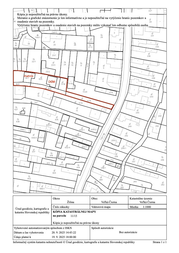 PREDAJ: Dom s pozemkom 1748 m2, Veľká Čierna, okr. ZA - 16