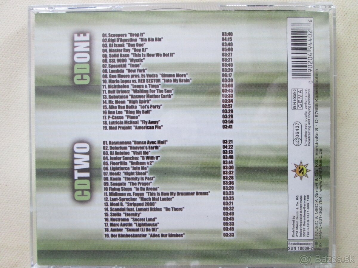 dance max 14,just the best 5,fetenhits 2001,trip to mars - 16