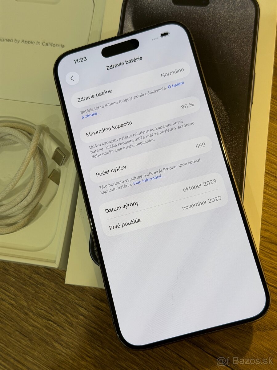 iPhone 15 Pro Max Blue Titanium - 16