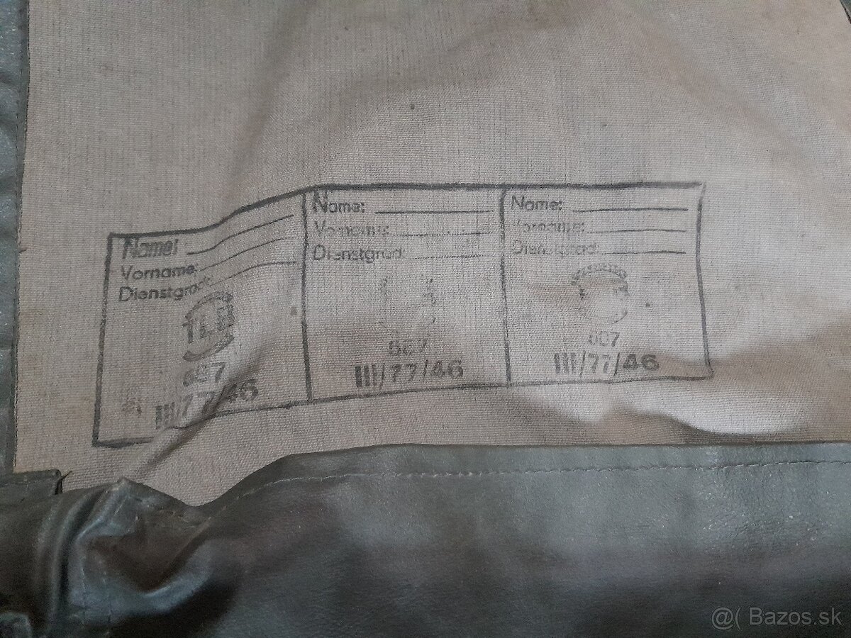 Plynová maska, taška, filter, očnice, Civilná ochrana, ČSLA - 16