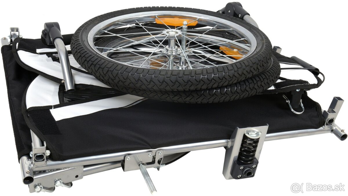 Nový cyklovozík 2v1, príves za bycikel, trojkolka - 16