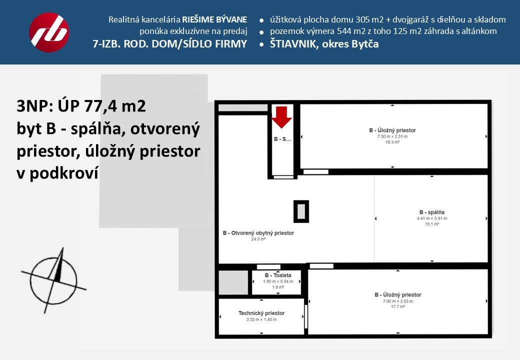 ZREKONŠTRUOVANÝ 7-IZB. RD – ŠTIAVNIK, okr. BYTČA - 16