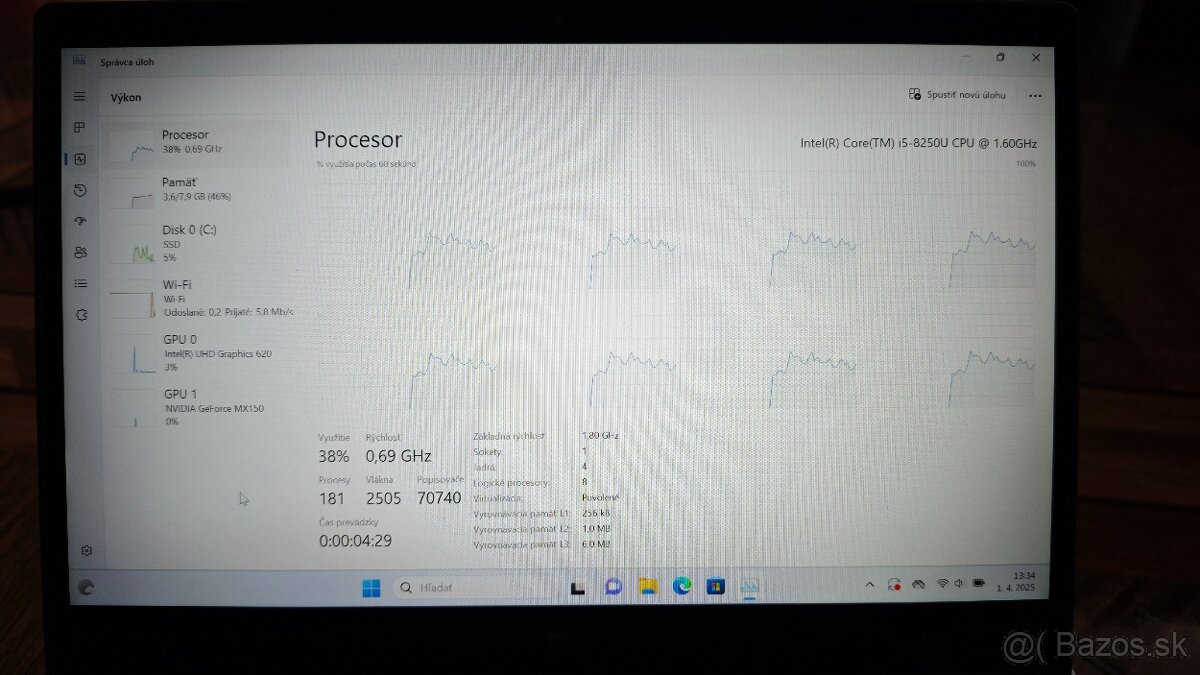 Xiaomi Mi Notebook Air 13.3" (i5-8250U, 8GB RAM) - 16