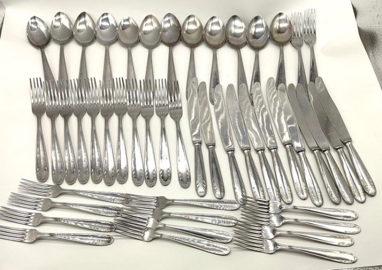 Predám postriebrený príborový set Abert – 58 ks - 16