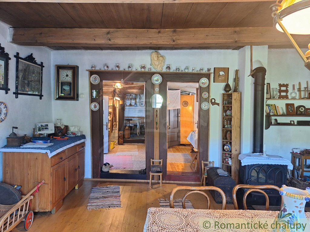 Romantická drevenica s garážou, upraveným pozemkom a teras - 16