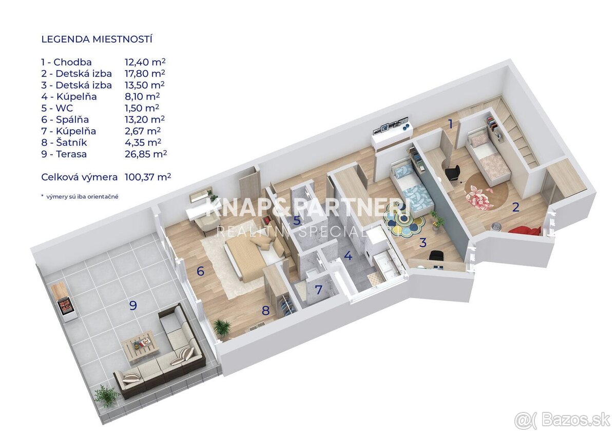 NOVOSTAVBA, AMFIK HOUSE, MEZONETOVÝ 4 IZBOVÝ BYT „C“ S TERAS - 16