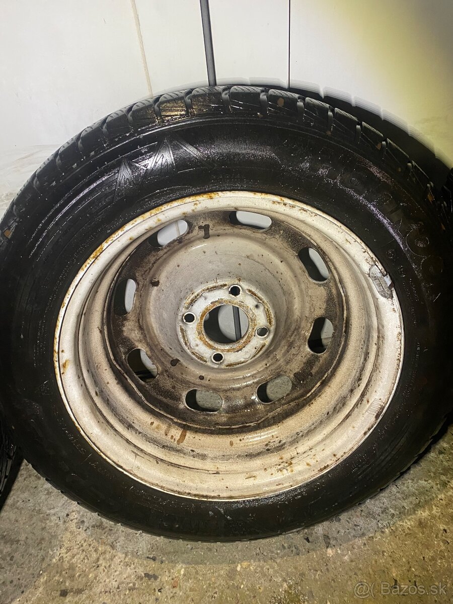 Plech disky 4x108 15” + zimne gumy 185/65R15 Peugeot Citroën - 16