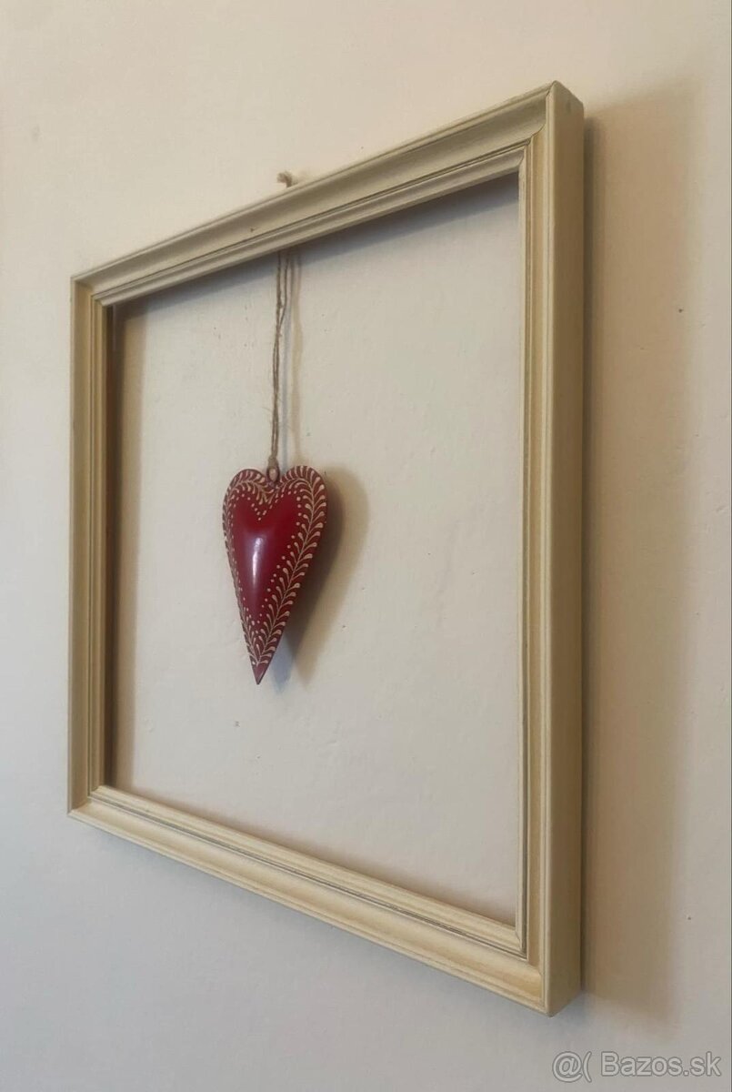 Vintage kovové srdiečko - 16