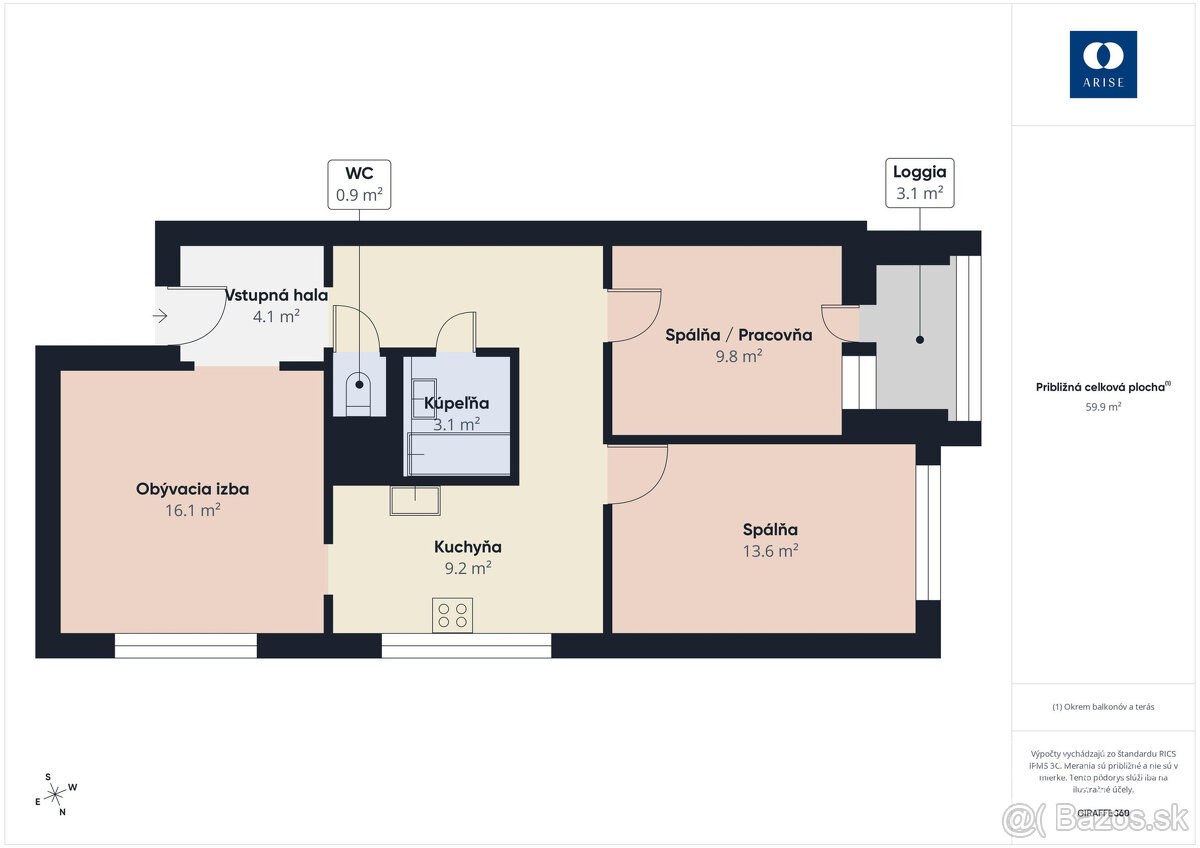 REZERVOVANÝ ARISE | Predaj 3-izbový byt. - 16