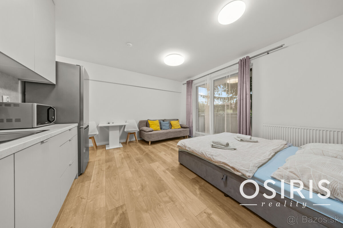 Klimatizovaný 1i byt s balkónom, novostavba 2022, predzáhrad - 16