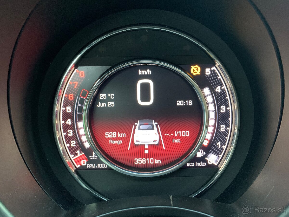 Fiat 500C 1,2 benzín,35800km - 16
