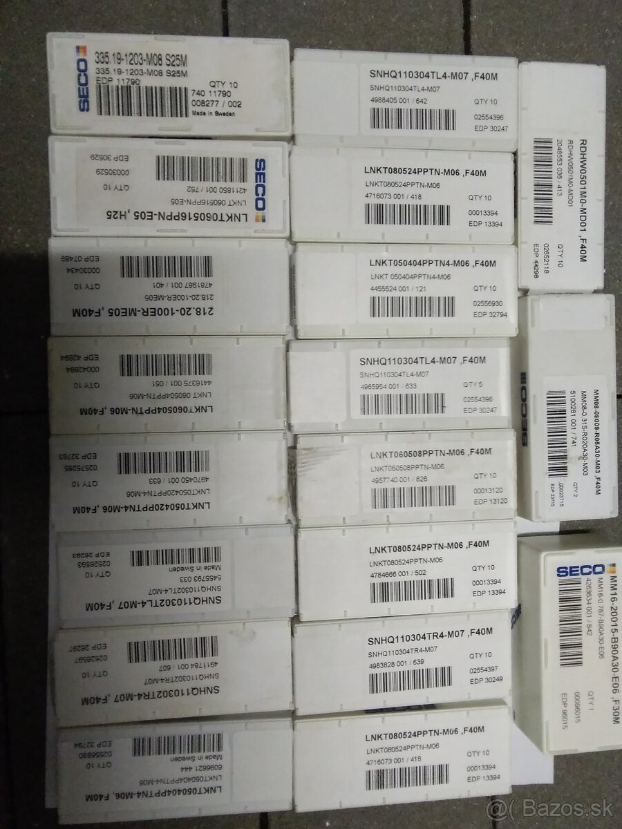 TK frézyTK vrtáky, Vbd plátky , Nástrčná hlava - 16