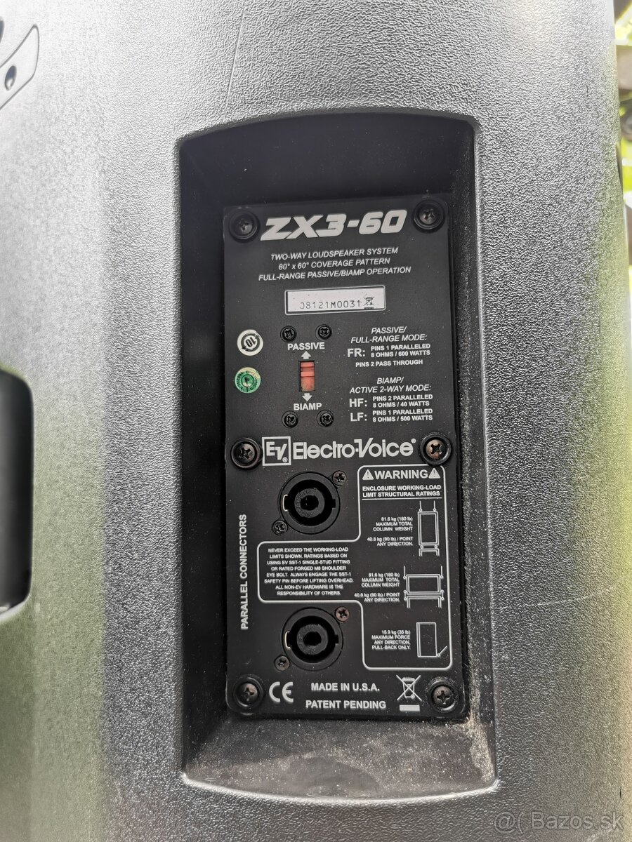 PA ElektroVoice ZX3 , TX 1181, CP2200 - 16