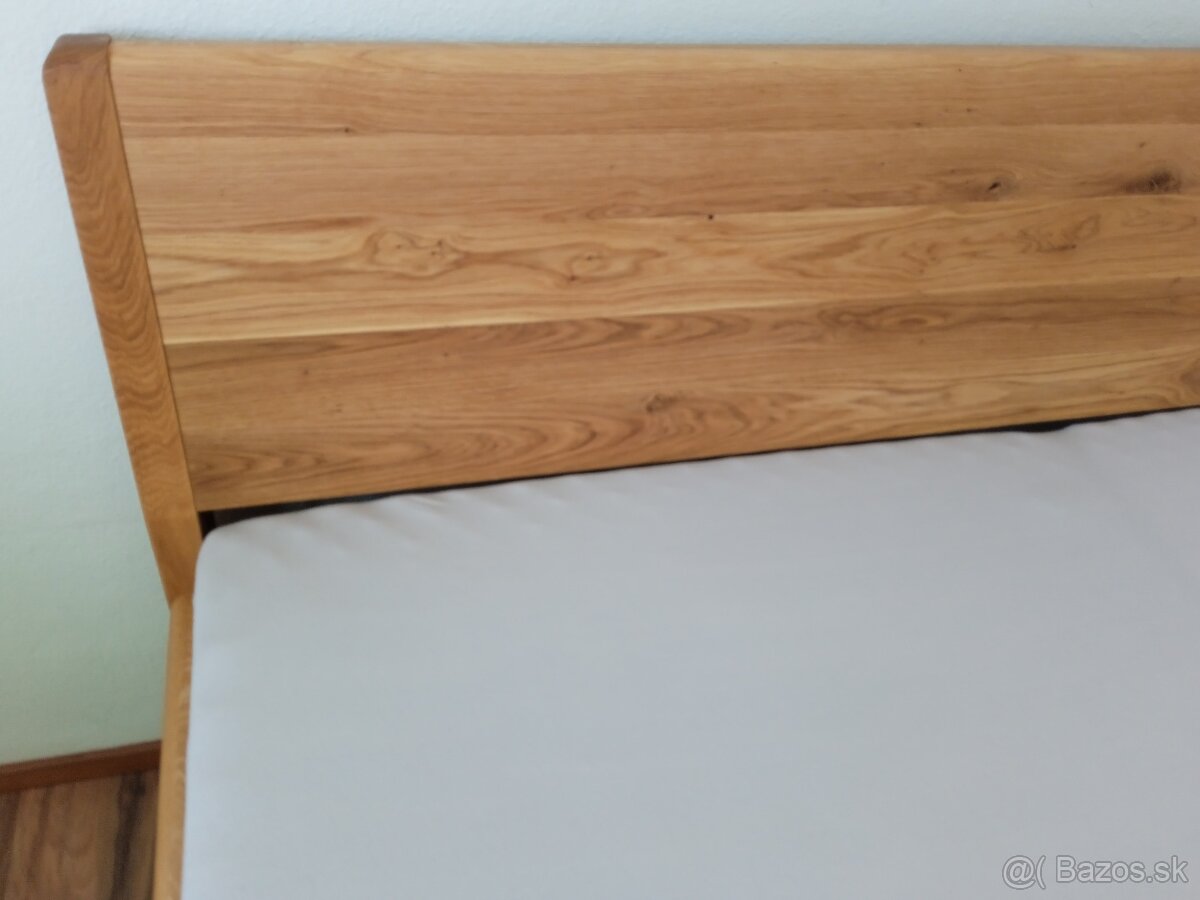 Dubová manželská posteľ Hugo + rošt zdarma, cena od 750€ - 16