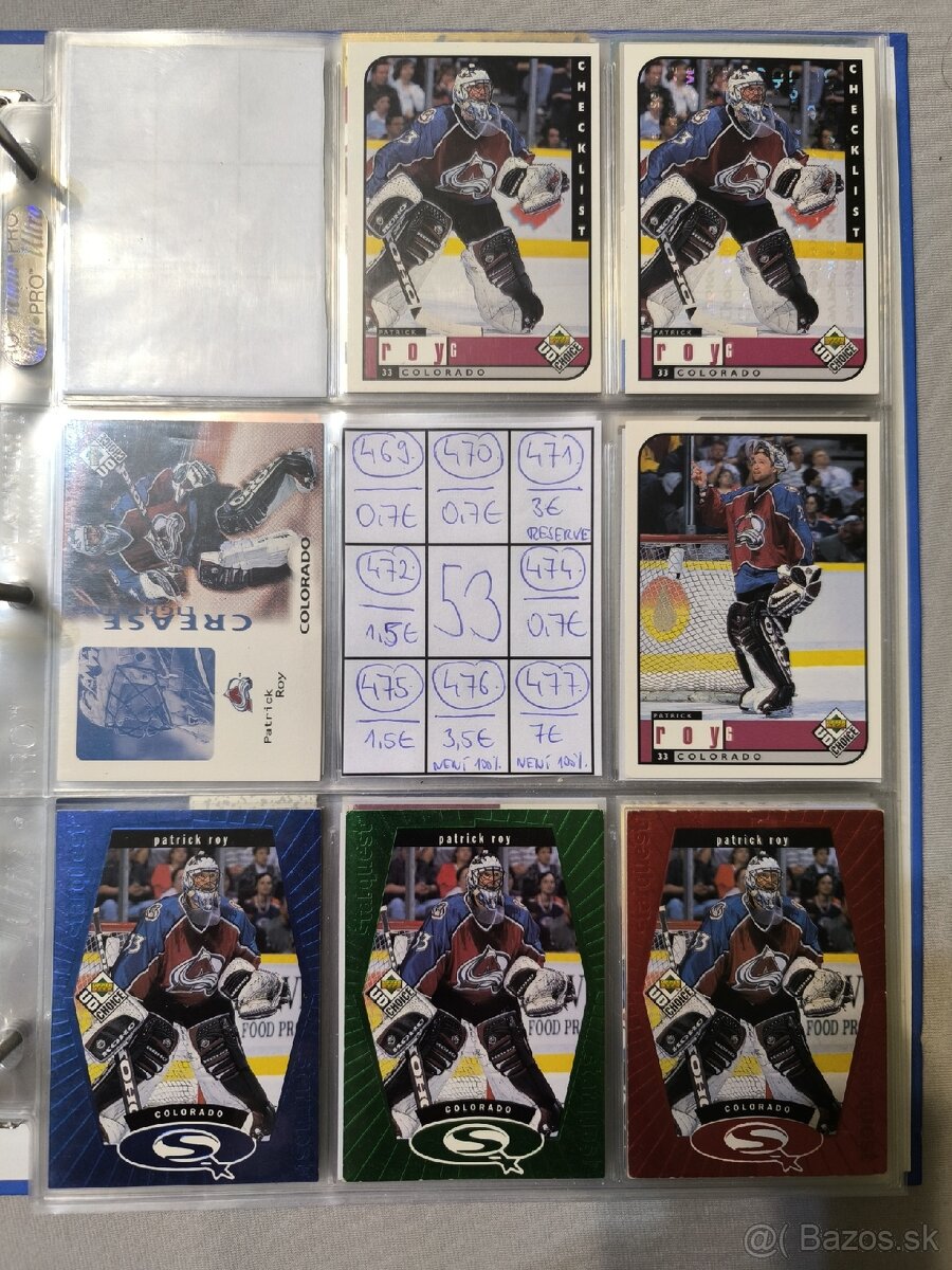 Hokejové kartičky - Patrick Roy 2 - 16