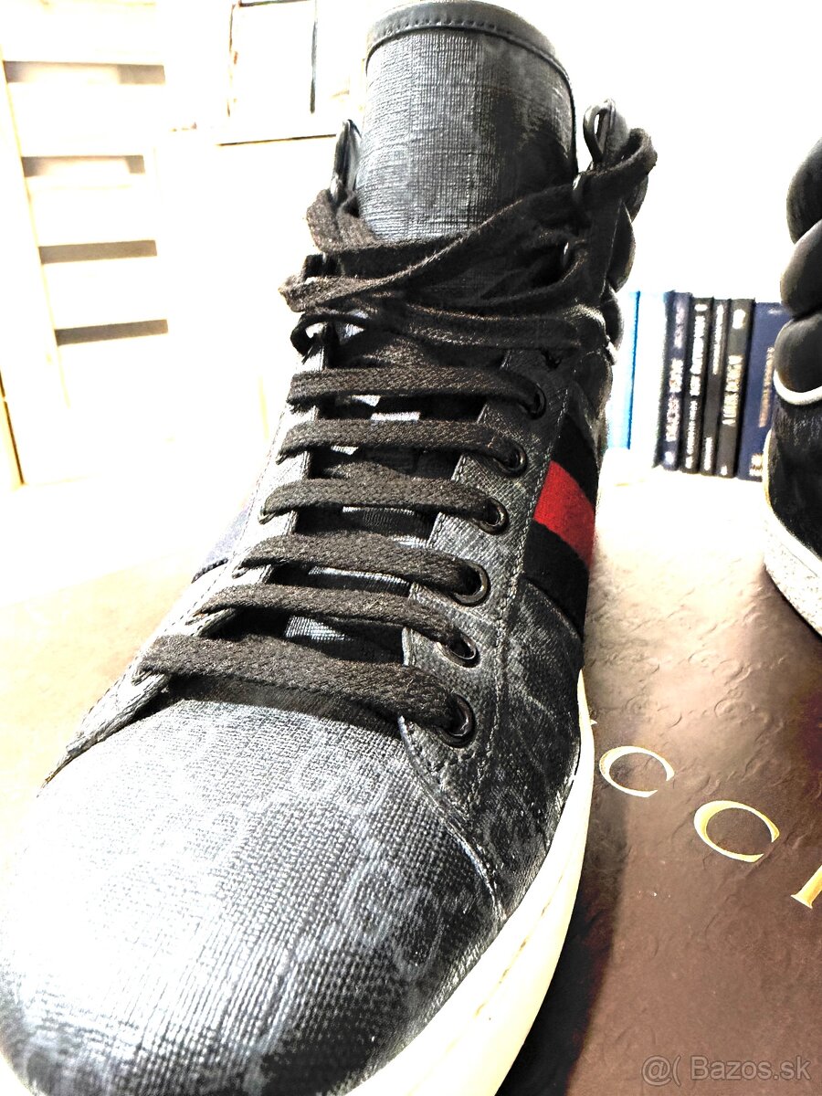 Gucci Ace GG High Top Black edition 555197 - 16