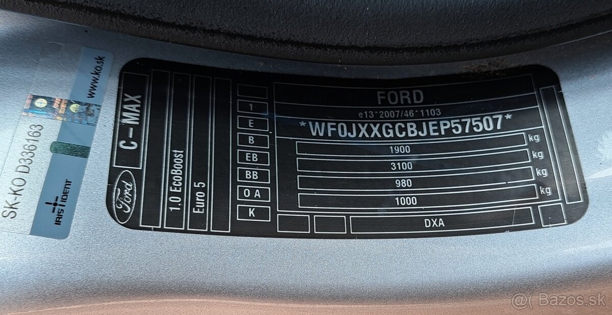 Ford C-MAX, 1.0 EcoBoost, Trend, 74kW, MT6 - 16